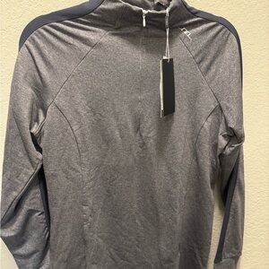 Horseware AA Platinum 1/4 Zip Mock Neck Pullover Womens XXGray Equestrian Riding